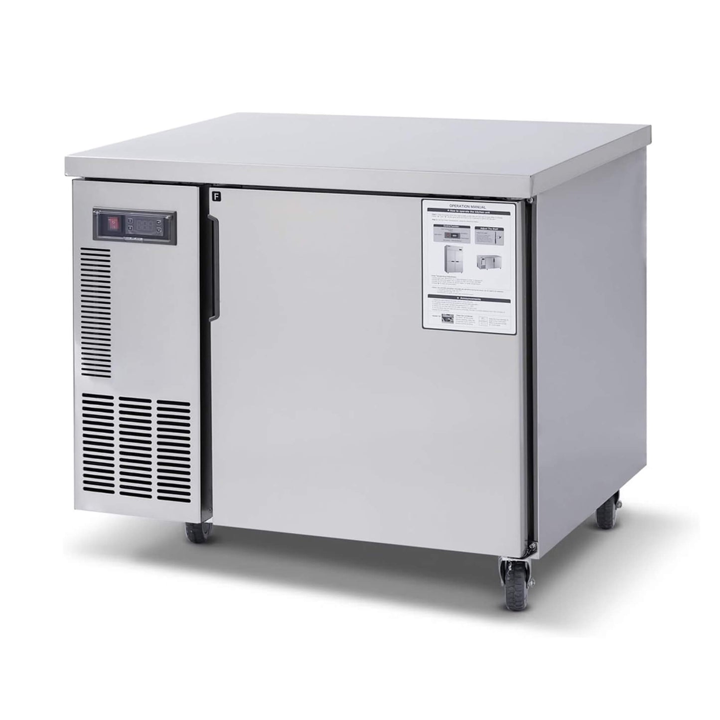 Heavy-Duty Commercial Stainless Steel Undercounter Worktop Freezer (SAK47218)