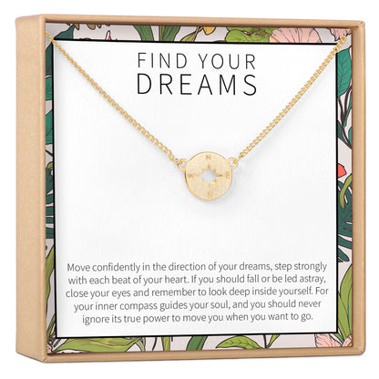 Compass Pendant Necklace