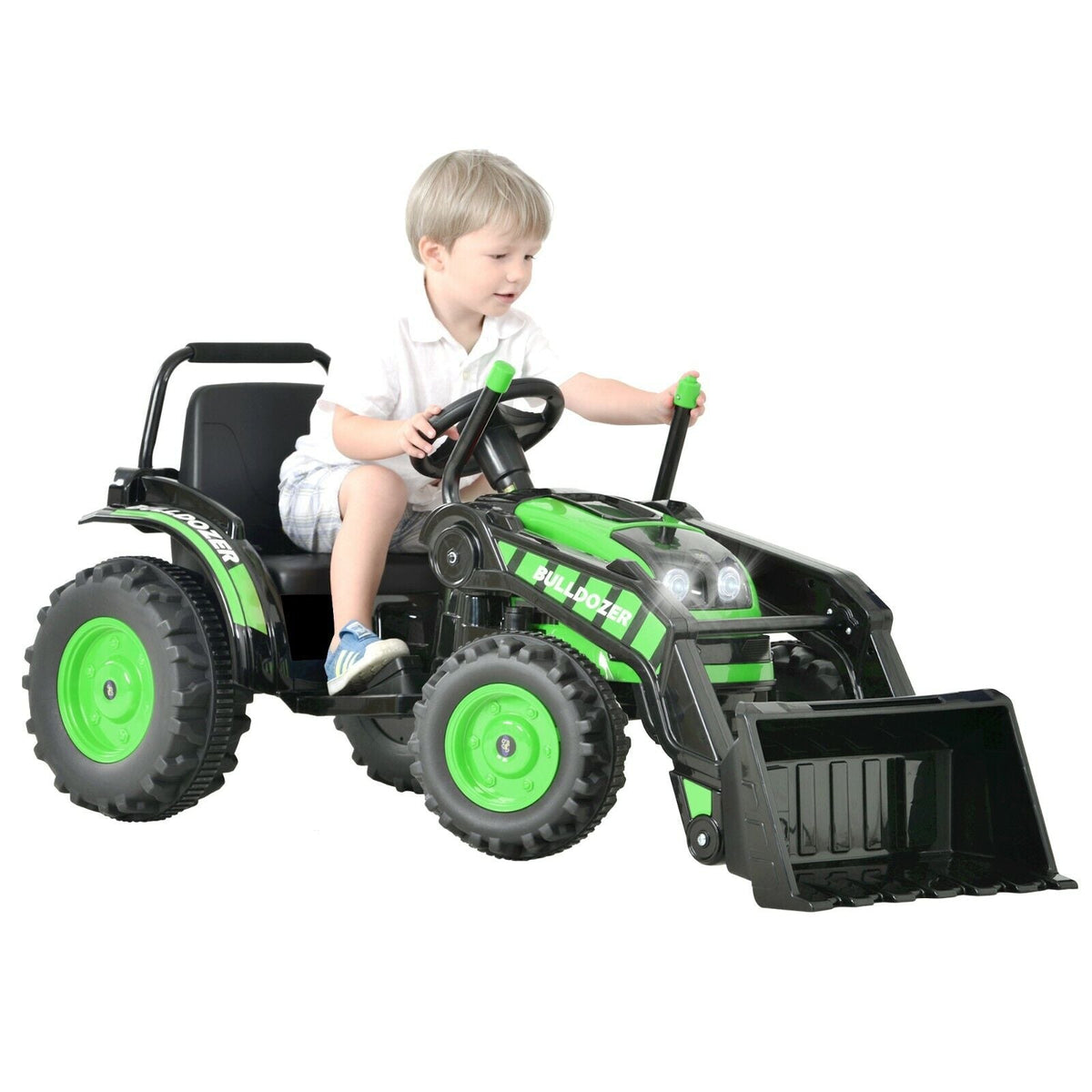 Construction Bulldozer Ride-On Toy for Toddlers - Fun and Durable Ride-On Car