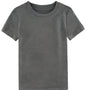 COSLAND Boys' 100% Cotton Heavyweight Short Sleeve Crewneck T Shirt Large Gray - # BOAA12510003