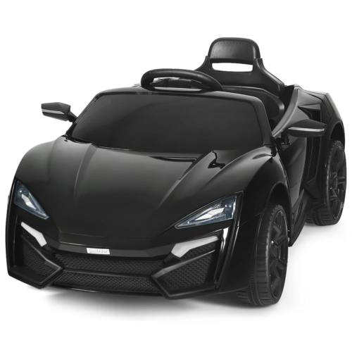 Costway 12V Kids Ride-On Car with Remote Control, Lights, MP3 Player, and Openable Doors