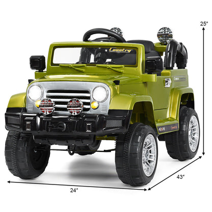 Costway 12V MP3 Kids Ride On Truck Car with RC Remote and Light - Perfect Christmas Gift!