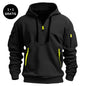 Cotton Dropped Shoulder Hooded Sweatshirt - # BOAA13510021