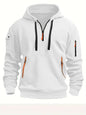 Cotton Dropped Shoulder Hooded Sweatshirt - # BOAA13510021