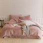 Cozy Earth Tone Milk Velvet Bedding Set / Pink