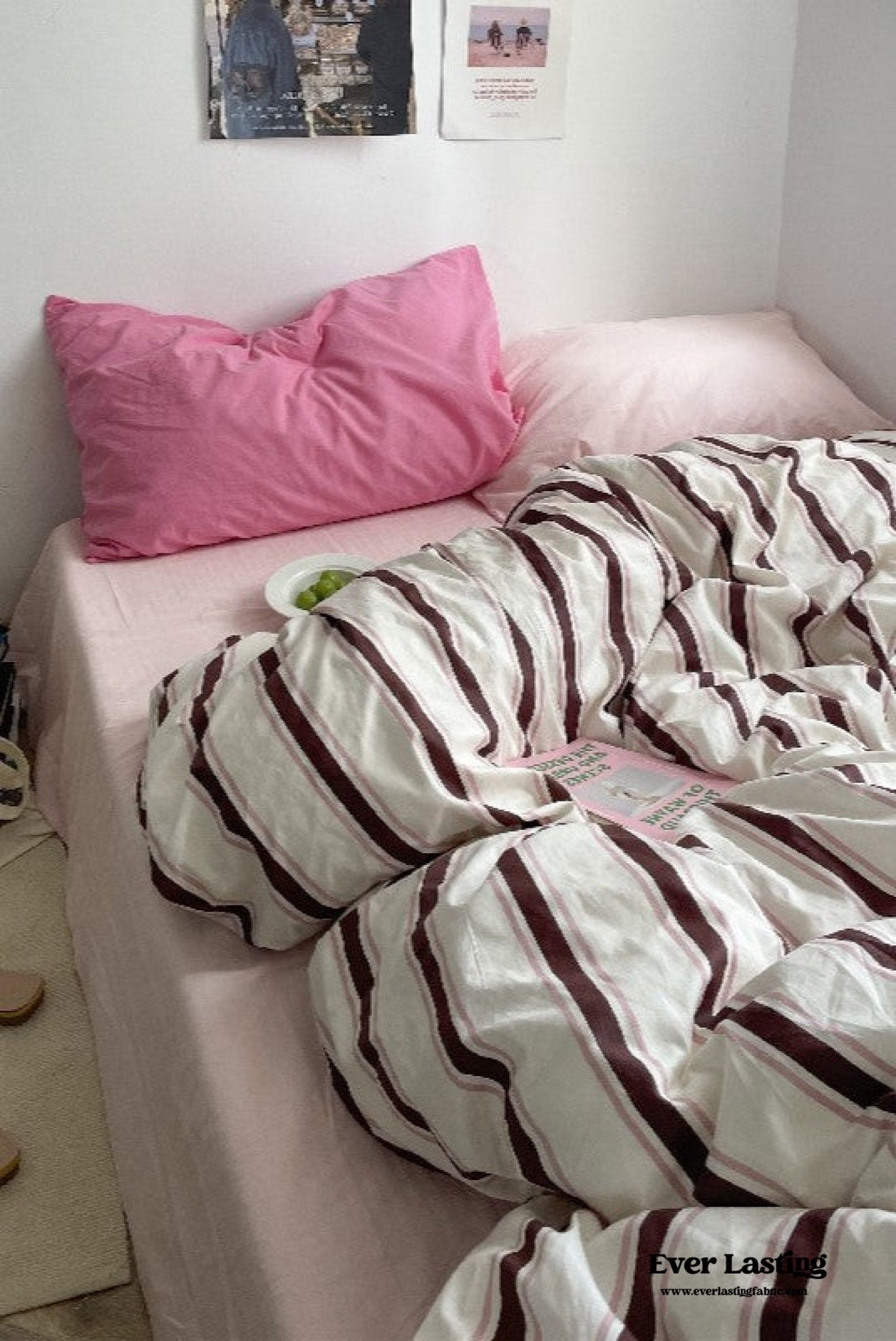 Cozy Washed Cotton Striped Duvet Cover