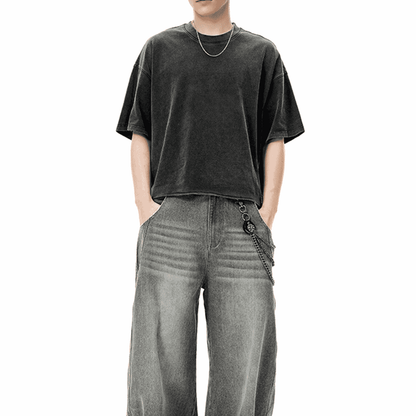 “Rod Wave” Cropped Snow-Washed Tee