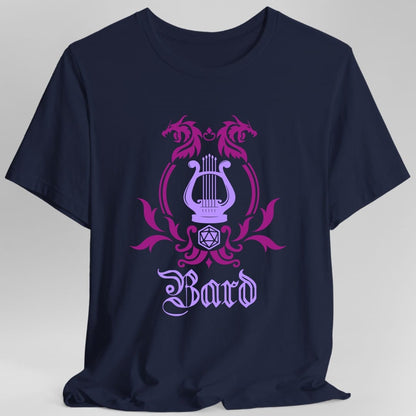 D&D Bard Class Simple Emblem T-Shirt