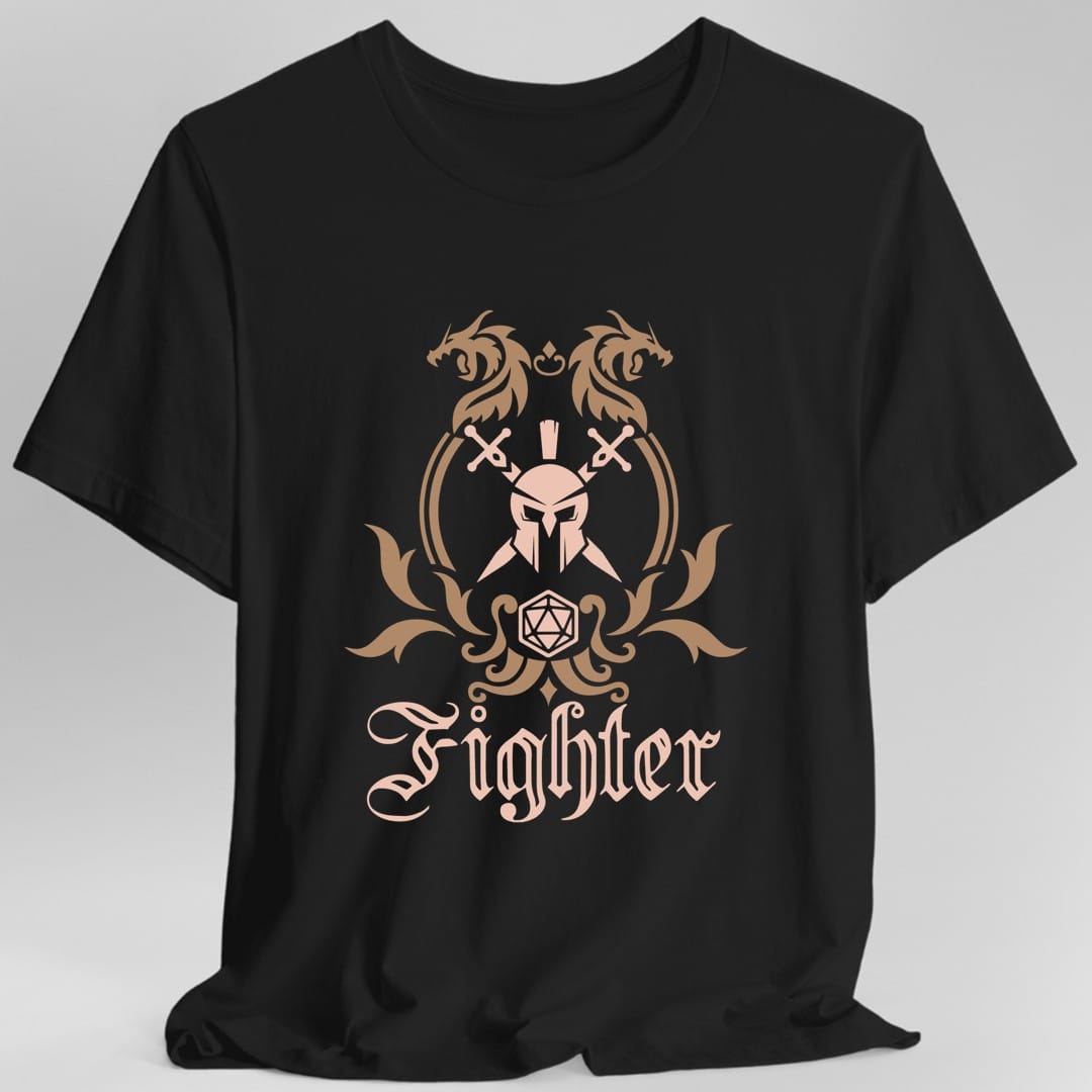 D&D Fighter Class Simple Emblem T-Shirt