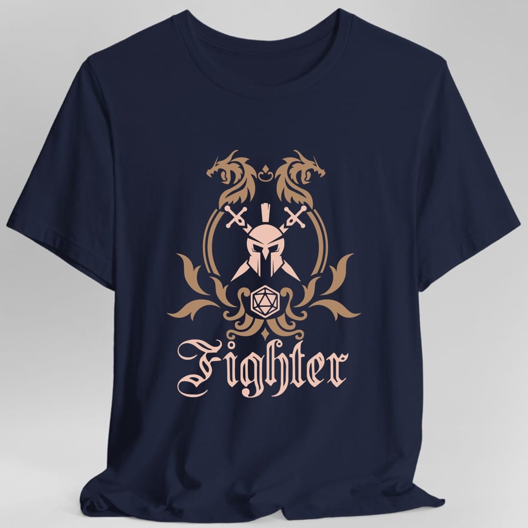 D&D Fighter Class Simple Emblem T-Shirt
