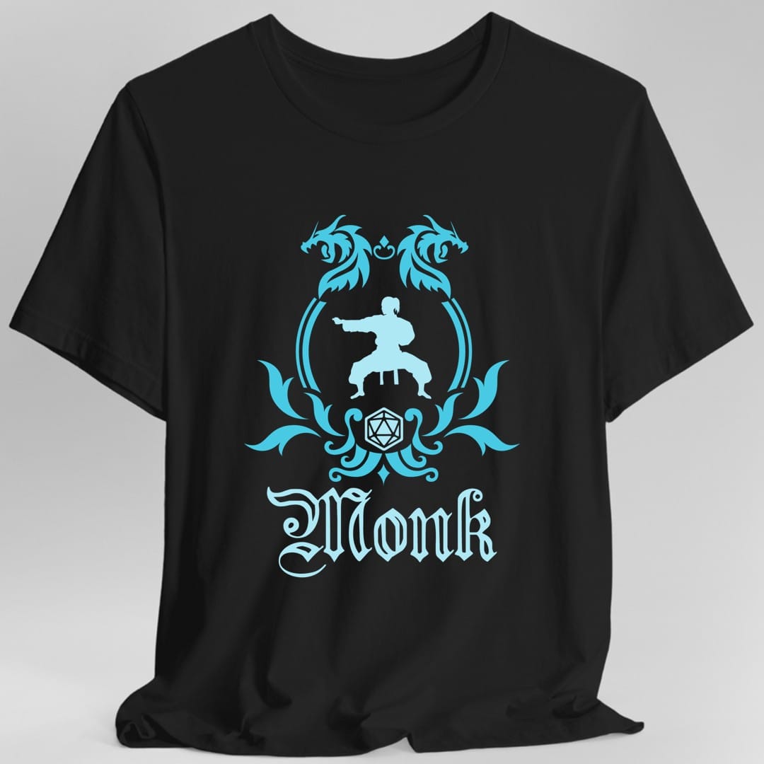 D&D Monk Class Simple Emblem T-Shirt