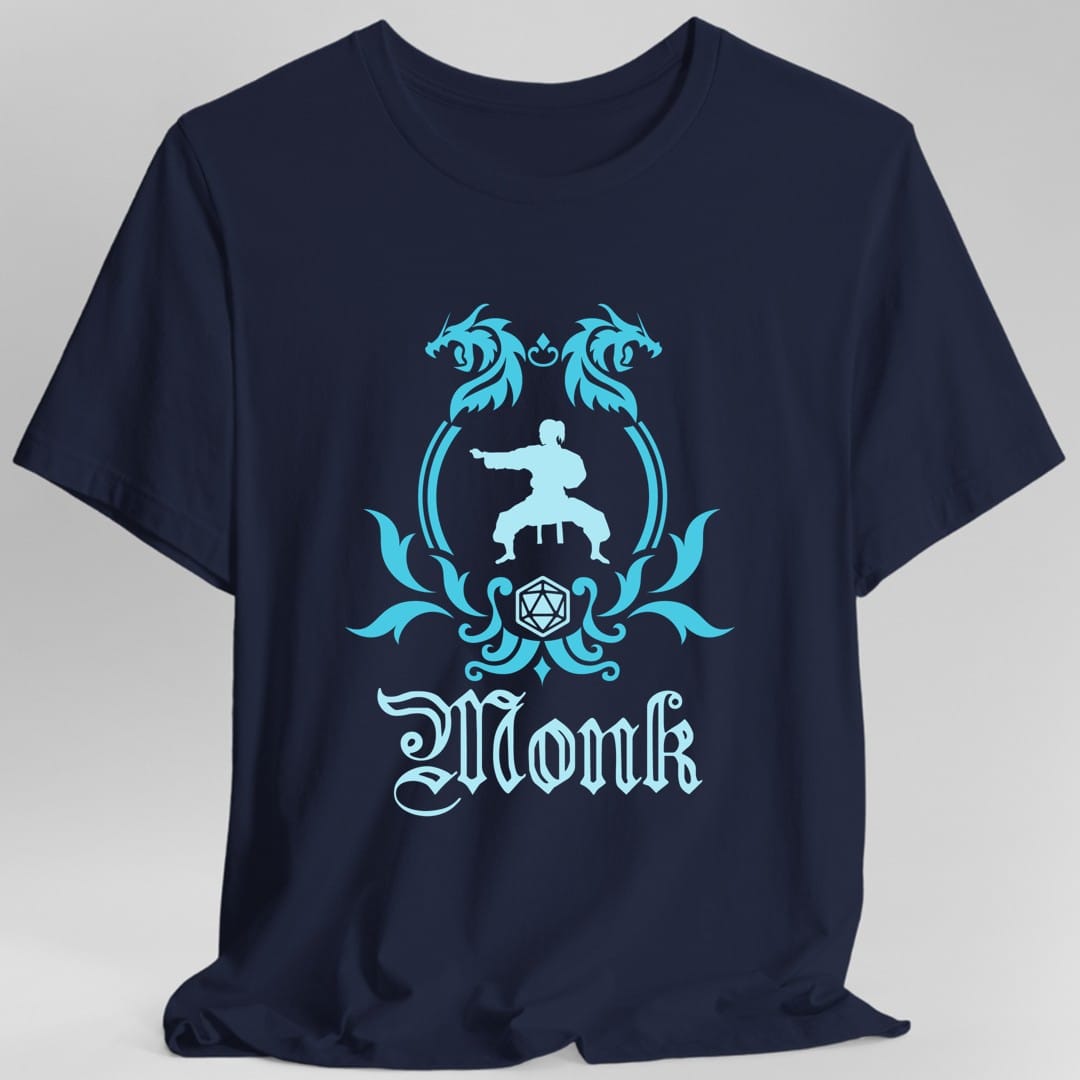 D&D Monk Class Simple Emblem T-Shirt