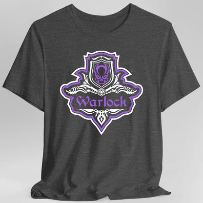 D&D Warlock Class Fancy Emblem T-Shirt