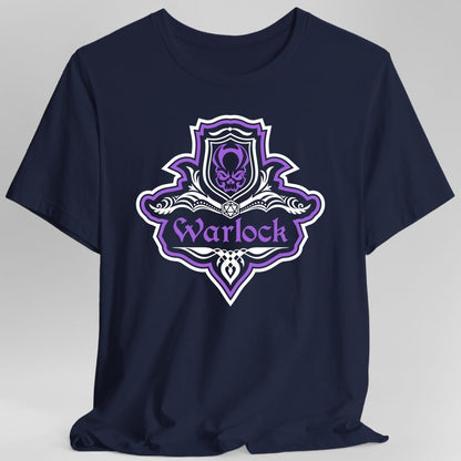 D&D Warlock Class Fancy Emblem T-Shirt
