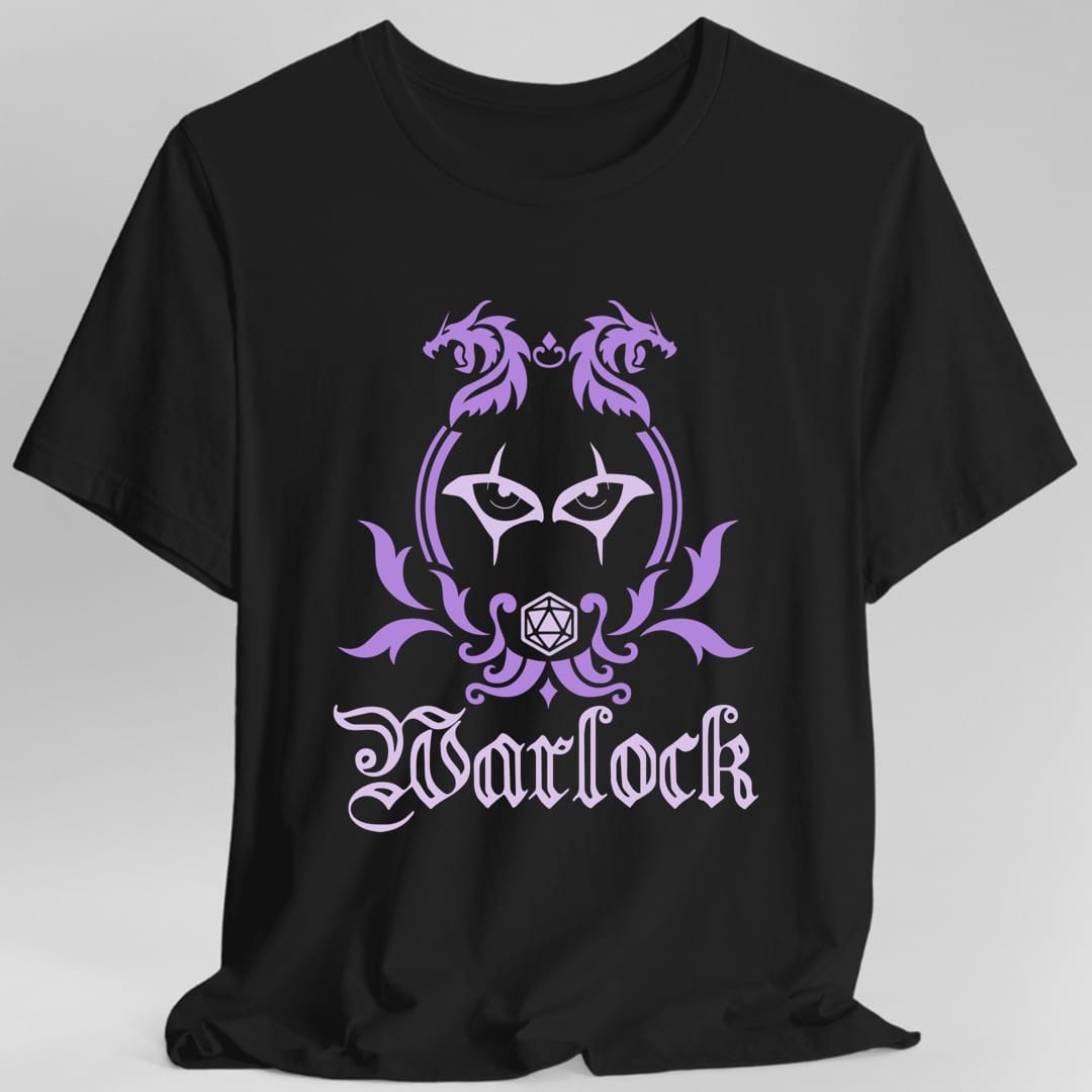 D&D Warlock Class Simple Emblem T-Shirt