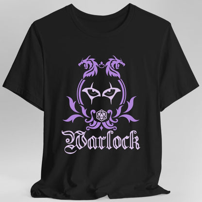 D&D Warlock Class Simple Emblem T-Shirt