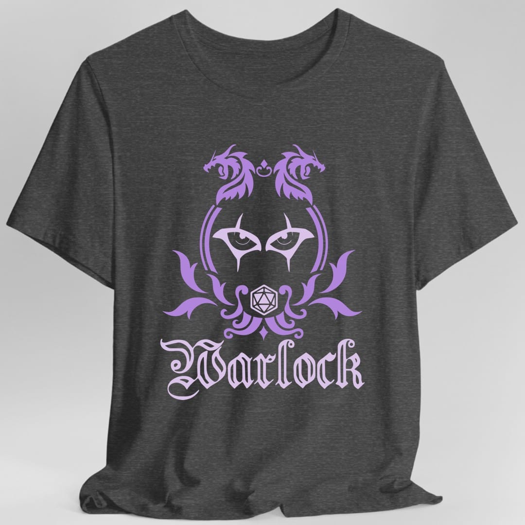 D&D Warlock Class Simple Emblem T-Shirt