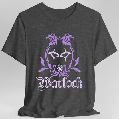 D&D Warlock Class Simple Emblem T-Shirt