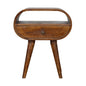 Circular Open Bedside Nightstand