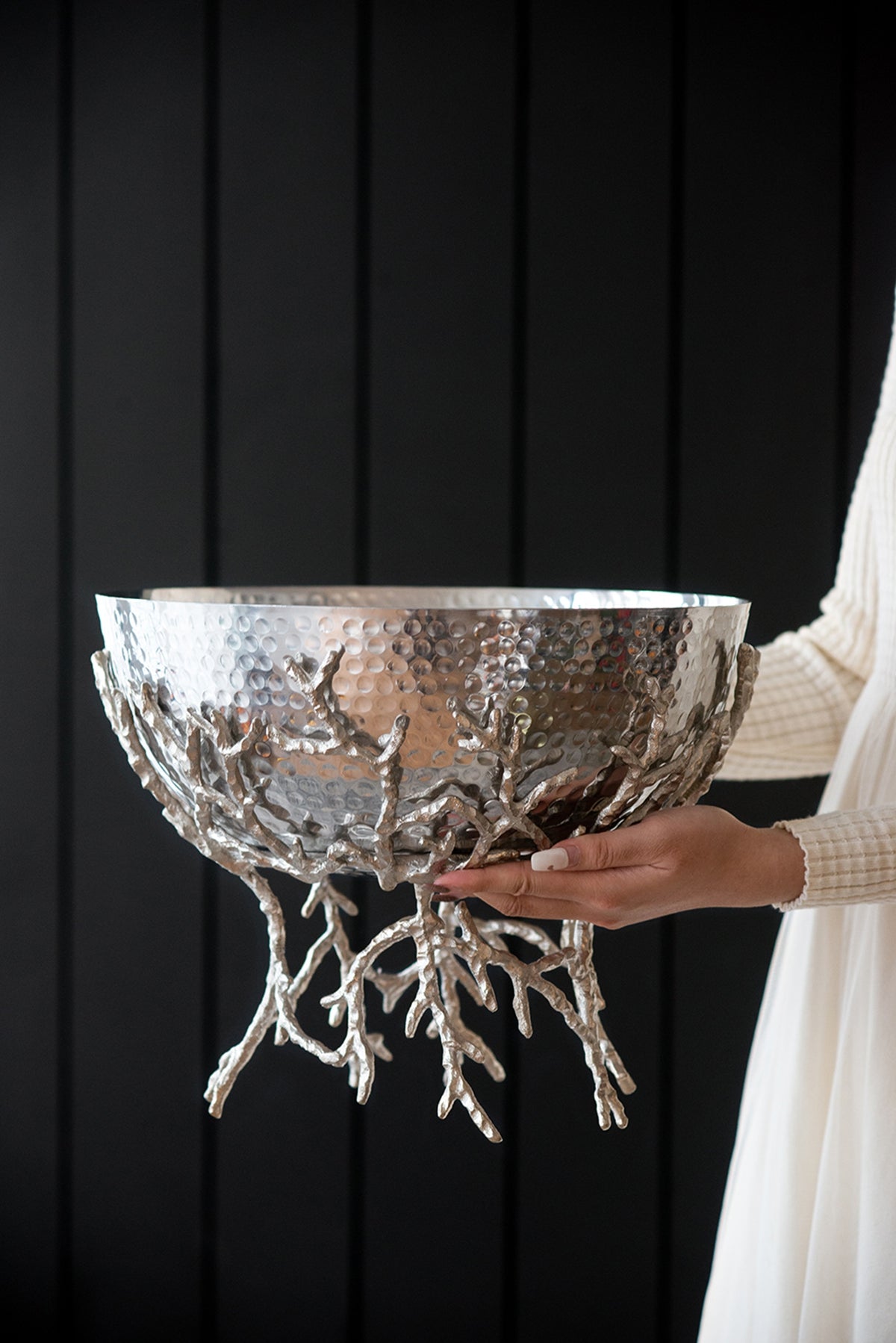 Evergreen Decor Aluminum Decorative Bowl