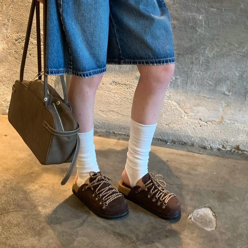 Strap Slip-on Closed-toe Mules