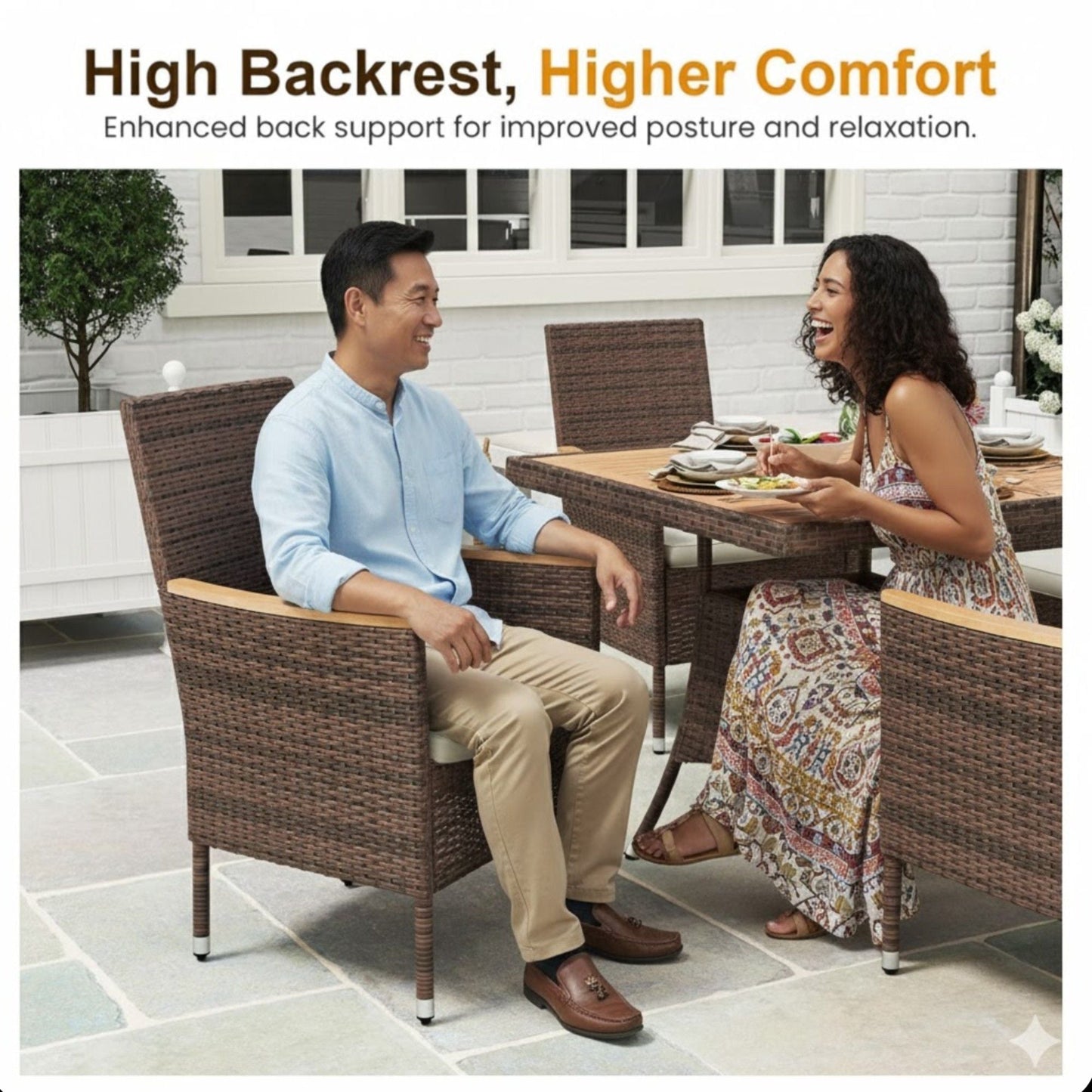 5 Piece Patio Dining Set With Table