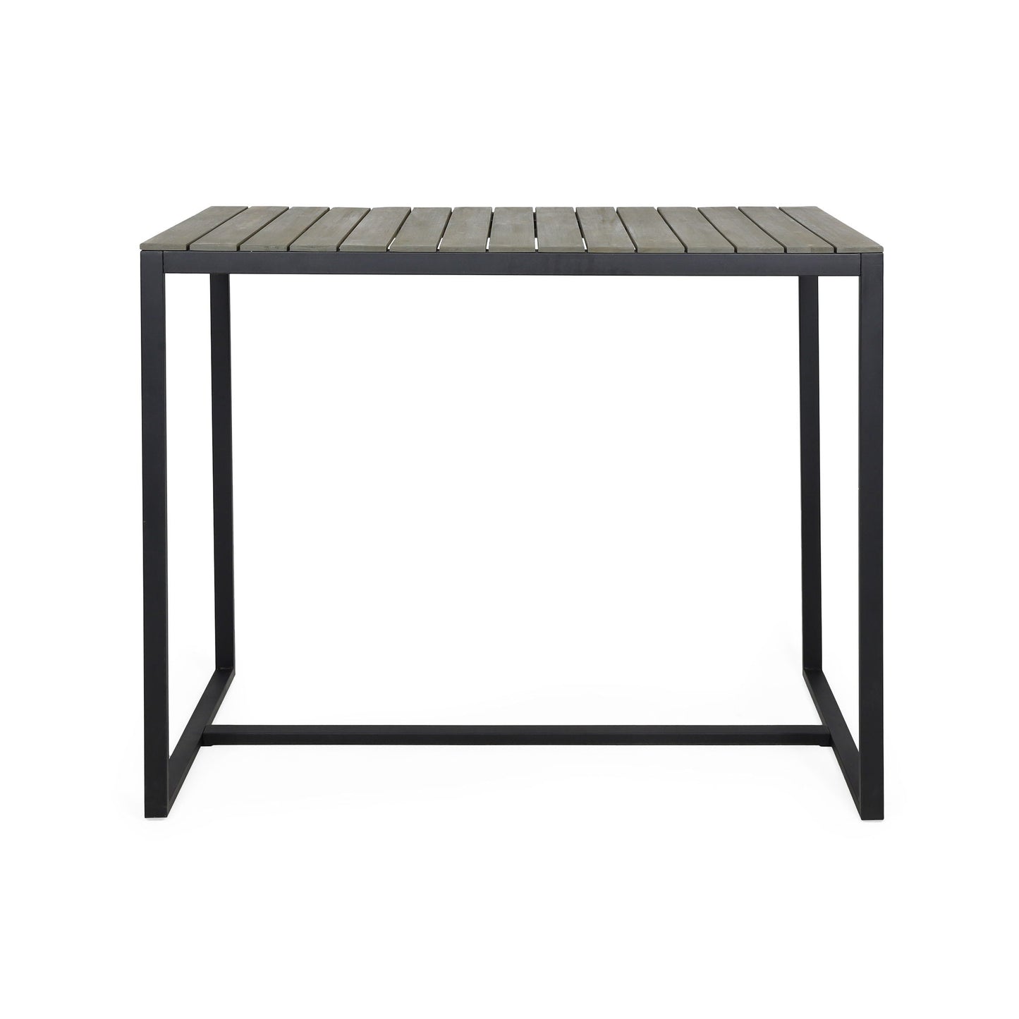 Ernesto Outdoor Industrial Acacia Wood Bar Table