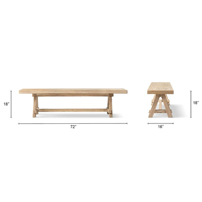 Hawthorne - Dining Bench - Natural