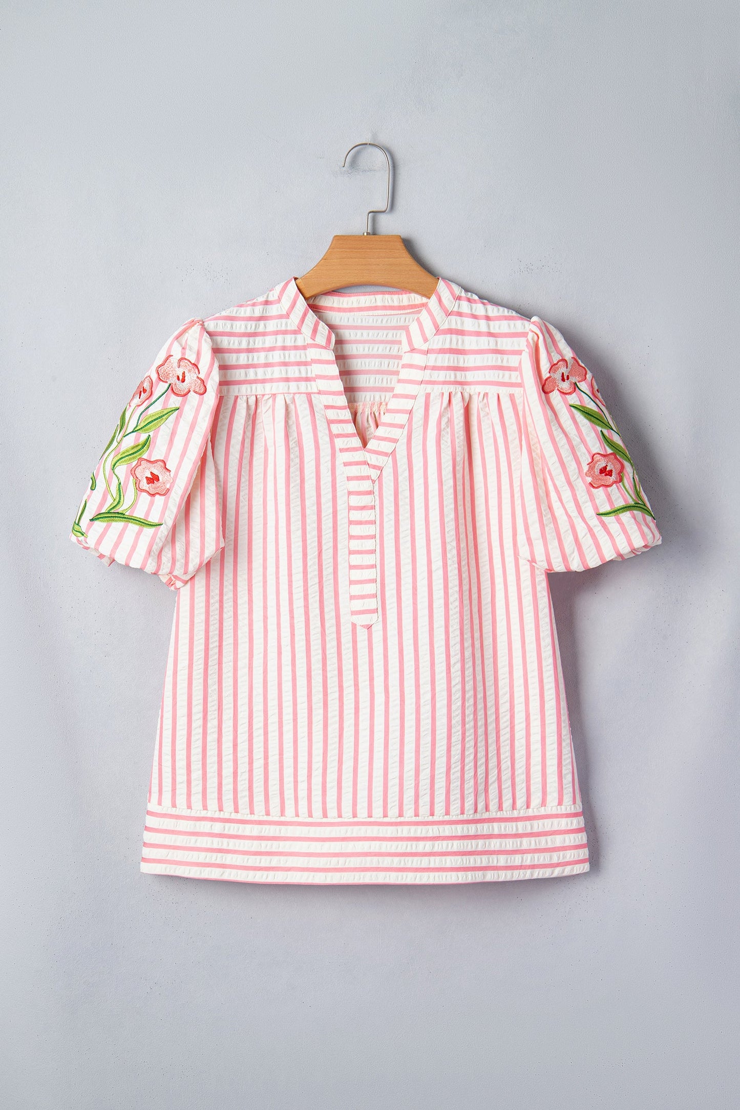 Imani Embroidered Puff Sleeve Blouse