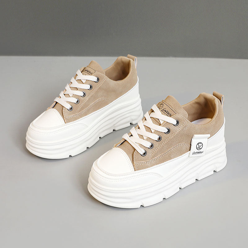 Women's Hidden-Heel Thick-Soled Durable All-Match Breathable Sneakers