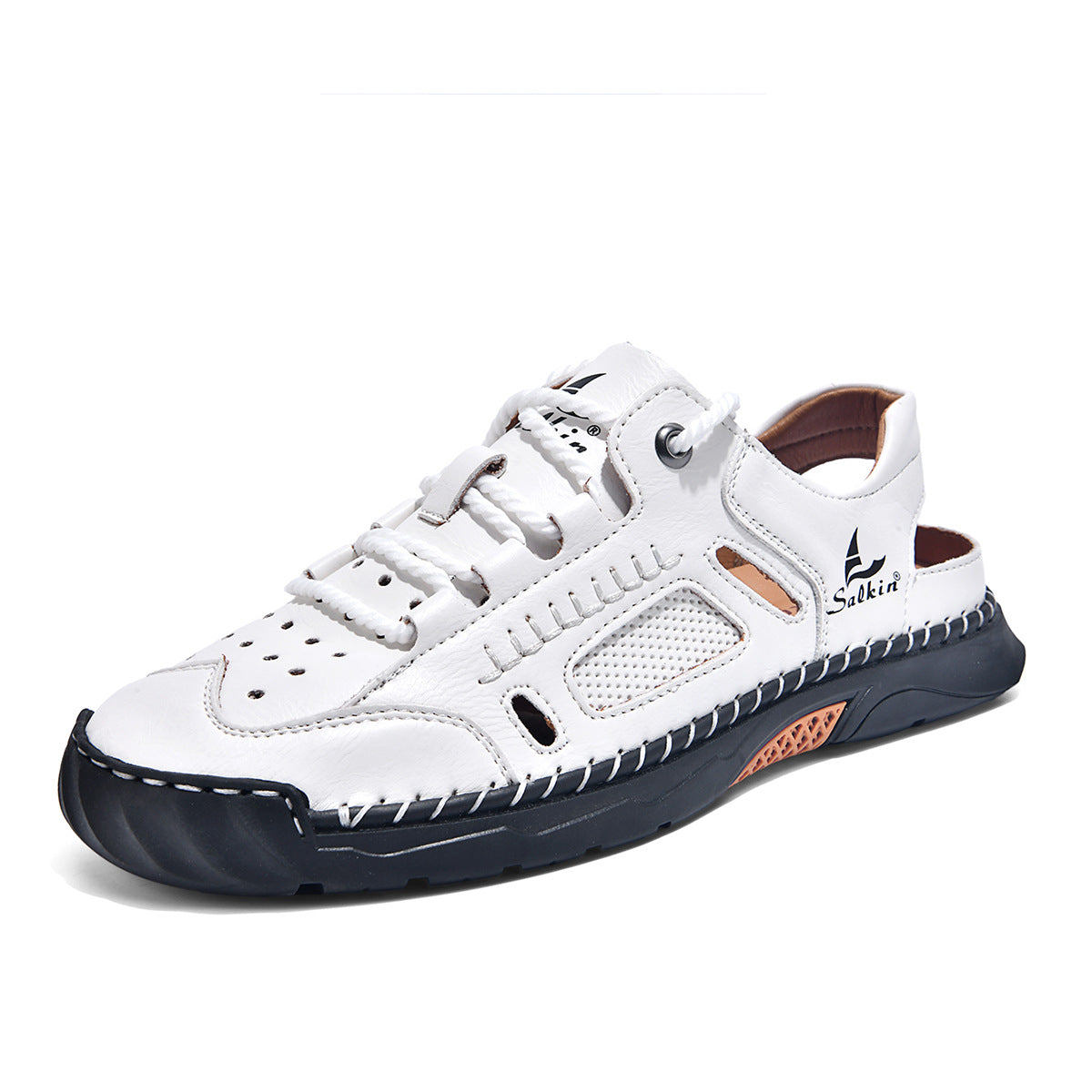 Hand-sewn Casual Closed-toe Sandals