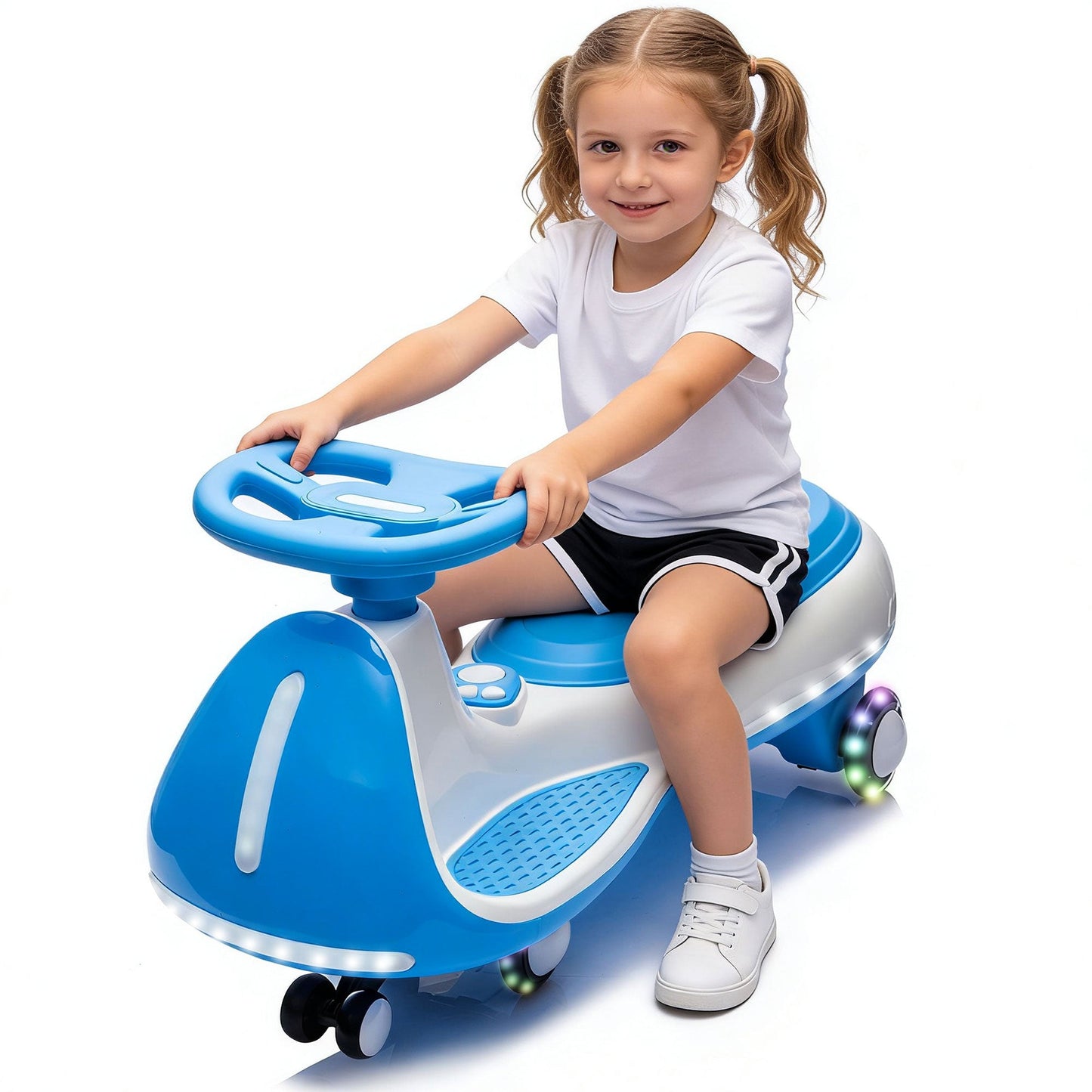 12V Kids Ride-On Electric Wiggle Car with 2-in-1 Smart Design