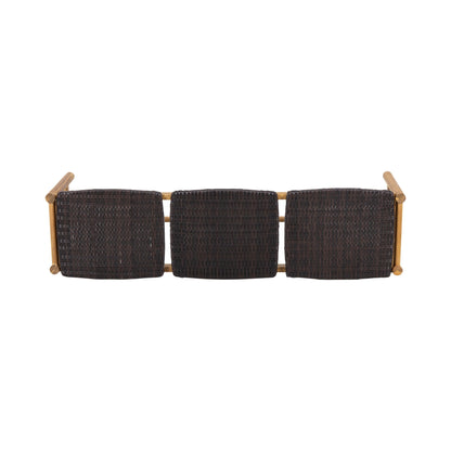 Cambria Rustic 3 Seater Bench - Teak