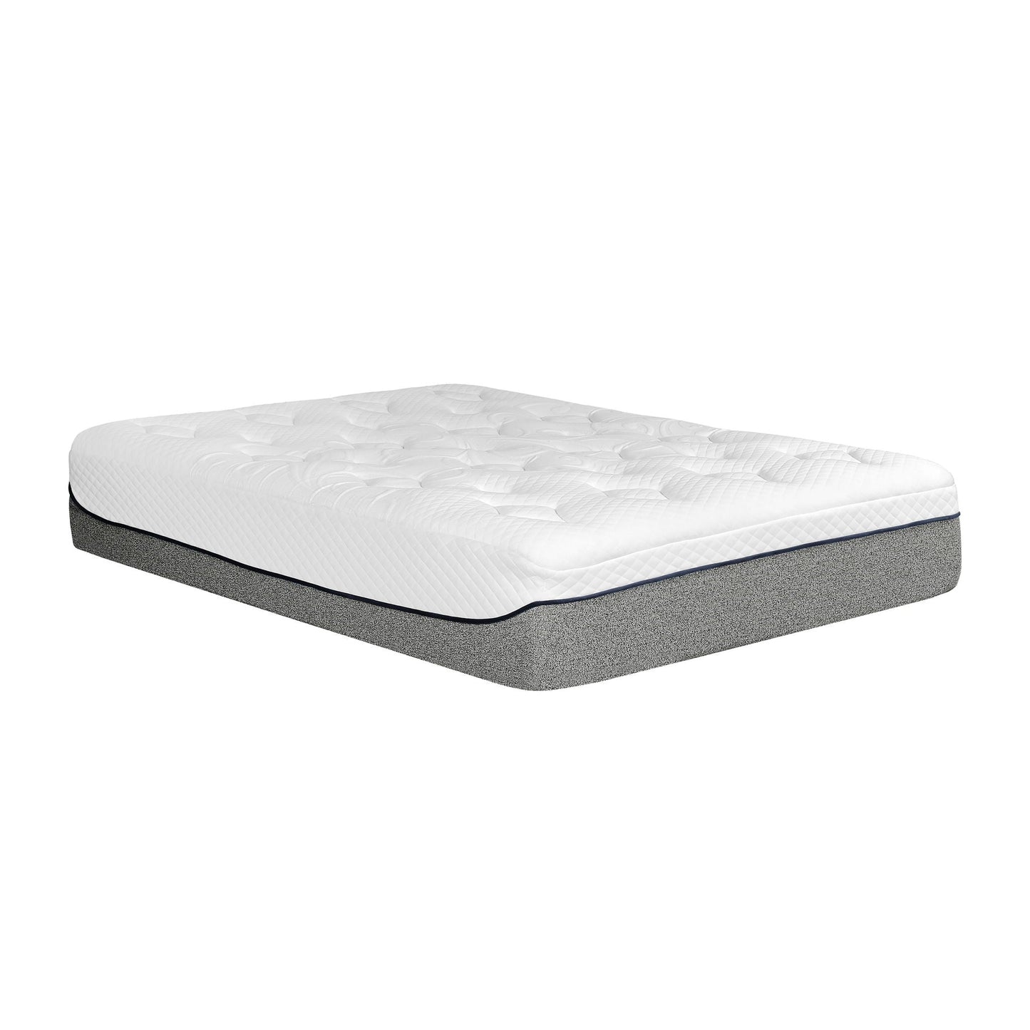 13" Ultra Plush Gel Memory Foam Mattress For Bed With Double Layered Jacquard Cover - Gray / White - King