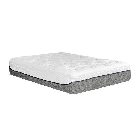 13" Ultra Plush Gel Memory Foam Mattress For Bed With Double Layered Jacquard Cover - Gray / White - King