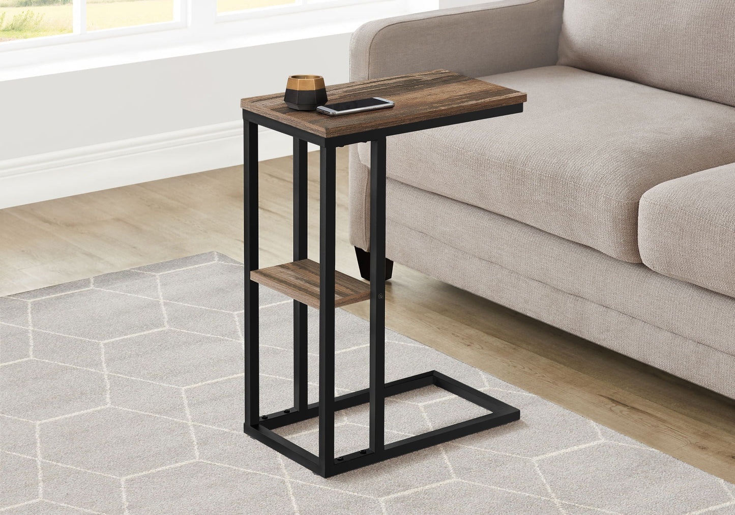 Accent Table C-Shaped - Contemporary Modern