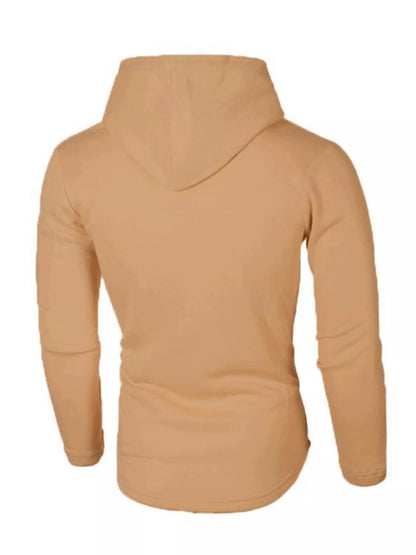 Men's Plus Size Casual Slim Fit Long Sleeve Hoodie