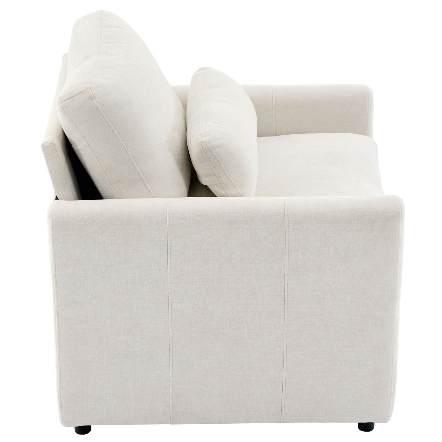 Cozy Upholstered Cushion Armchair For Living Room