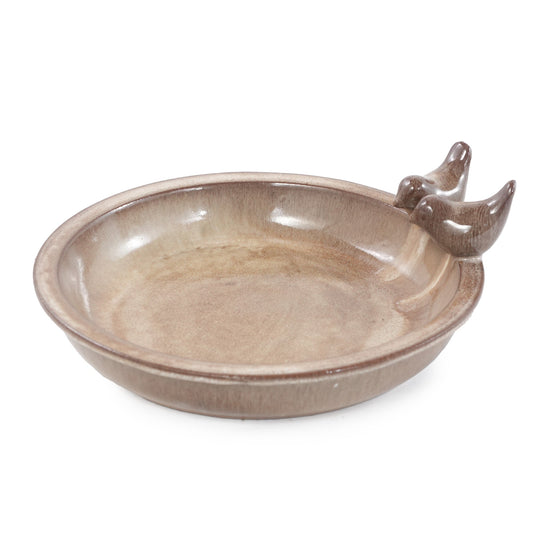 Handmade Ceramic Bird Bath, 11.8 Inch