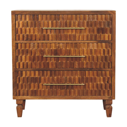 Solid Wood Cadiz Carved Chest
