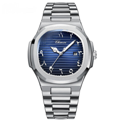 Classic Stainless Steel Quartz Watch For Men