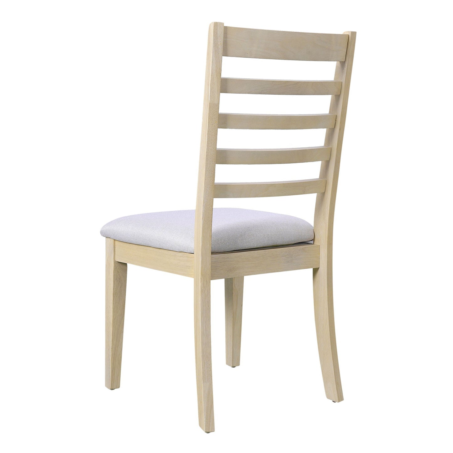 Upholstered Armless Chairs With High Ladder Back