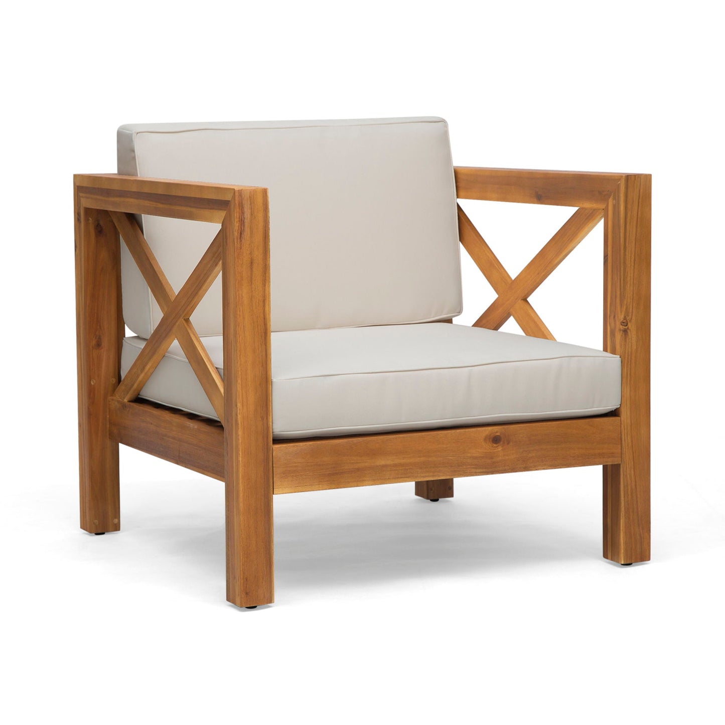 Brava Mid-Century Modern Club Chair with Water Resistant Cushions