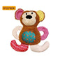 Squeaky Stuffed Dog Toy Small, No-Stuffing Crinkle Paper Dog Birthday Toy With Dual Squeakers, Interactive Durable Plush Puppy Toy For Small Medium Dogs, Washable, Cute Stuffed Animal Toy