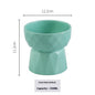 Ceramic High Foot Cervical Protection Pet Bowl