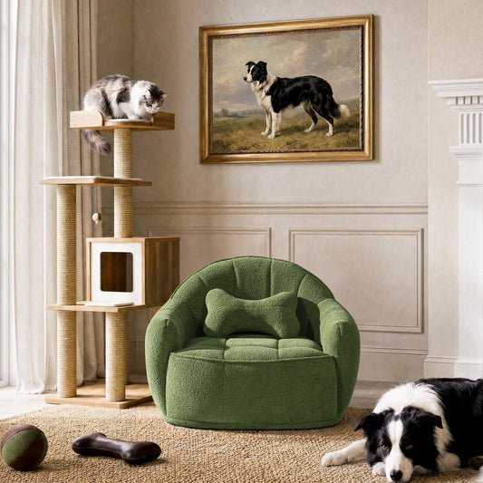Louie 30.5" Dog Sofa Bed, Medium, Moss