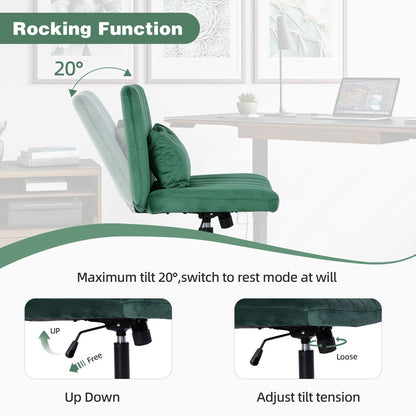 Criss Cross Office Chair With Adjustable Height, Ergonomic Design