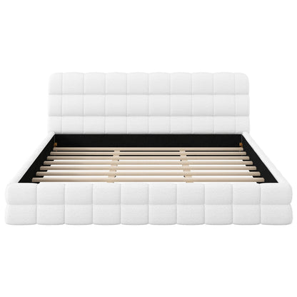 Upholstered Platform Bed With Headboard