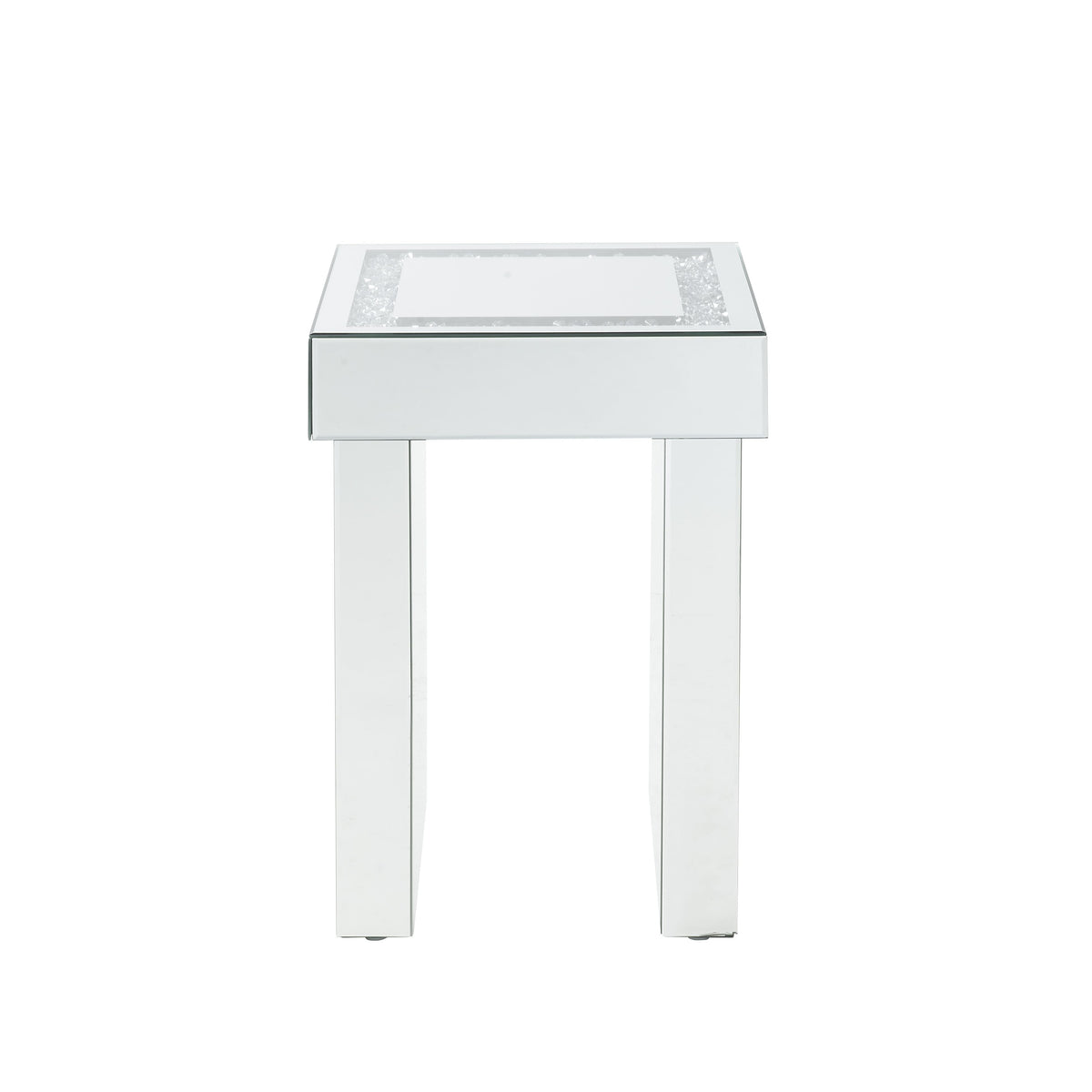 Noralie Mirrored & Faux Diamonds End Table