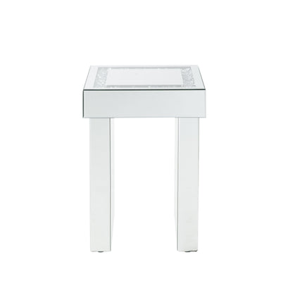 Noralie Mirrored & Faux Diamonds End Table